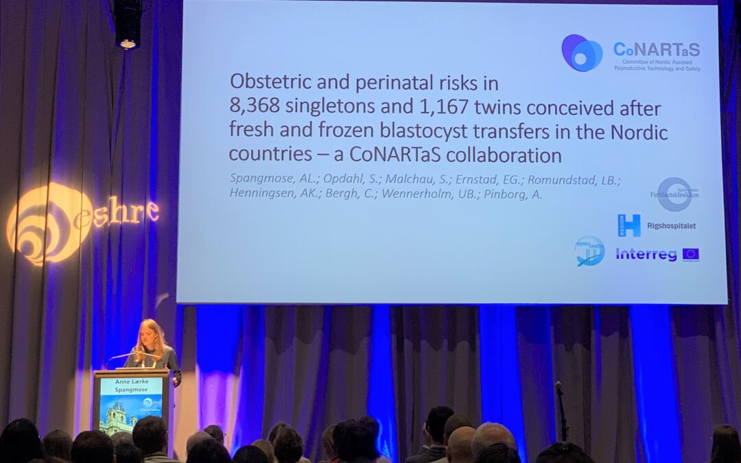 Dr Spangmose was the first to present findings at ESHRE from a ReproUnion supported study