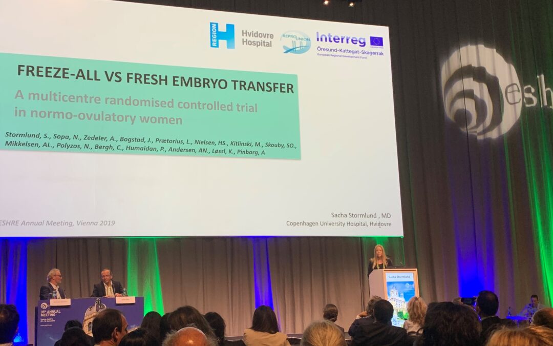 Dr Stormlund wins award for her presentation of the ReproUnion supported study “Freeze-all versus fresh embryo transfer in ART”